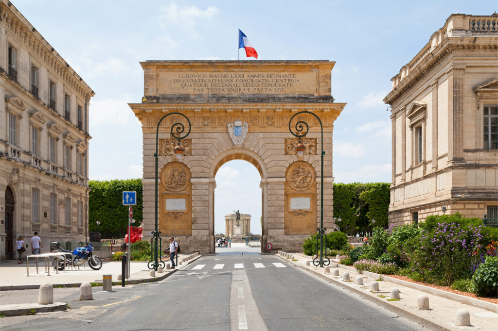 montpellier-centre-ville-historique-arc-triomphe à promximité Pullman La PLéiade Montpellier